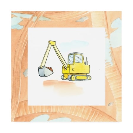 Charles Swinford 'Charlies Backhoe Childrens Art' Canvas Art,18x18